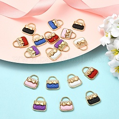 6шт 6 цвета сплава эмаль подвески&nbsp;ENAM-YW0008-15