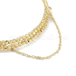 Изготовление латунных регулируемых браслетов из бисера KK-U020-19G