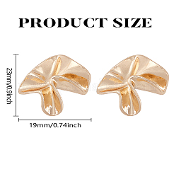 1 пара серег-гвоздиков из цинкового сплава&nbsp;EJEW-LP0009-09G