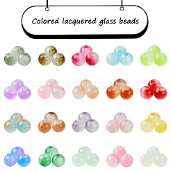 Наборы для изготовления круглых браслетов из бисера из искусственного нефритового стекла своими руками&nbsp;DIY-FS0006-19