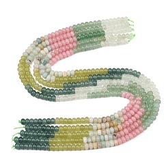 Нити из бусин из натурального цветочного амазонита&nbsp;G-Z135-C05