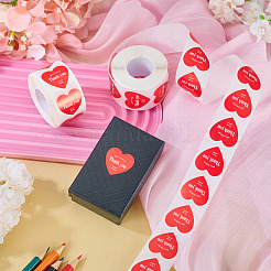 2 рулон сердца с наклейками-благодарностями&nbsp;DIY-TA0013-58C