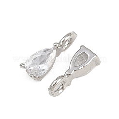 Латунные микропаве прозрачные кубические циркониевые подвески&nbsp;KK-A269-30P