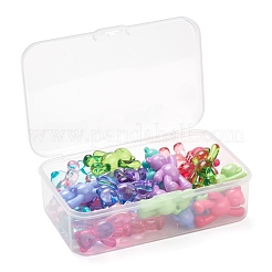 28шт 14 стильные непрозрачные и прозрачные акриловые подвески MACR-LS0001-06