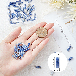 2 нити натуральных точечных синих яшмовых бусин&nbsp;G-OC0001-87