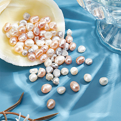75 шт. 5 вида бусин из натурального культивированного пресноводного жемчуга&nbsp;PEAR-WR0001-04