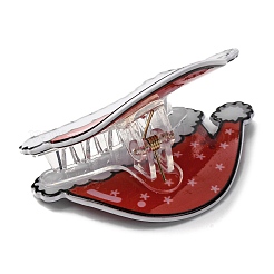 Рождественские пластиковые заколки-коготь&nbsp;PHAR-K006-01B