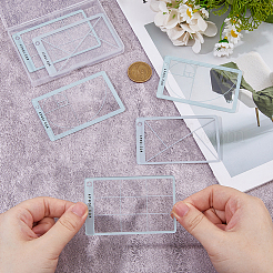 6шт. 3 стиля акриловой линейки&nbsp;AJEW-DC0003-27