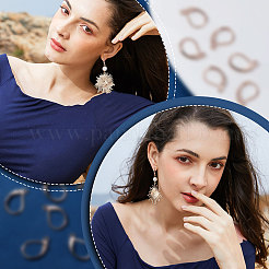 50 шт. фурнитура для сережек из нержавеющей стали 304&nbsp;STAS-BBC0001-44RG