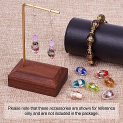 Handmade стеклянные бусины Lampwork фольги&nbsp;LAMP-CD0001-04