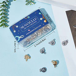 20 комплект из 2-х цветов 201 застежки-кнопки из нержавеющей стали STAS-SC0004-14