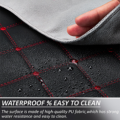 ПВХ кожа и хлопок и полиэстер ткань&nbsp;DIY-WH0671-191C