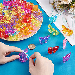 55шт прозрачные акриловые подвески&nbsp;OACR-PH0004-58