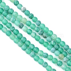 Природные треск агат бисер нитей&nbsp;G-G055-4mm-4