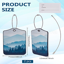 Бирка для багажа из искусственной кожи&nbsp;AJEW-WH0678-89