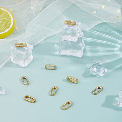 10 шт. латунные пружинные кольца-затворы&nbsp;KK-FH0008-17B