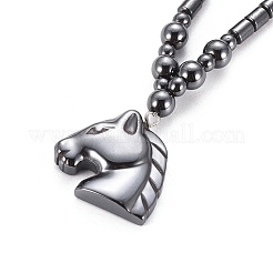 Немагнитные синтетические гематит ожерелья&nbsp;NJEW-G331-05