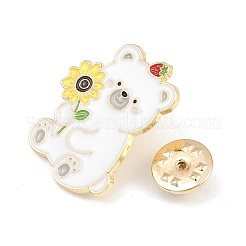 Эмалевые значки в виде белого медведя&nbsp;LS-JEWB-I057-02KCG-01