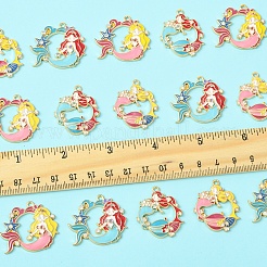 16шт 4 стиля подвески из сплава с эмалью&nbsp;ENAM-FS0002-24