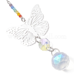 Стеклянные каплевидные подвесные ловцы солнца&nbsp;HJEW-JM04654-03