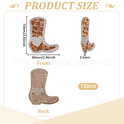 12 шт. полиэстеровые нашивки на одежду&nbsp;PATC-FG0003-38