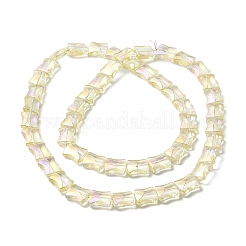 Стеклянные бусины с гальваническим покрытием &nbsp;LS-EGLA-H103-FR01