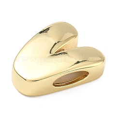 Латунные бусины с инициалами&nbsp;KK-B167-27G-01V