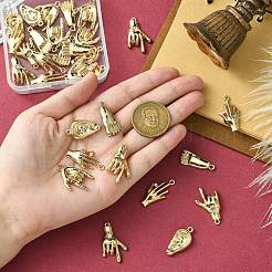 30шт 5 стиля подвески из сплава со стразами&nbsp;FIND-CJ0002-42