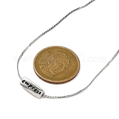 Ожерелья из змеевидной цепи из нержавеющей стали 304&nbsp;NJEW-K255-33P