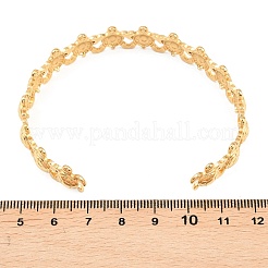 Браслеты-манжеты из нержавеющей стали 304 для женщин&nbsp;LS-BJEW-G777-02G