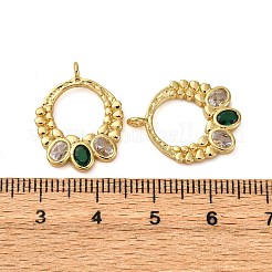 Латунные микро проложить кубического циркония подвески&nbsp;KK-P308-77G