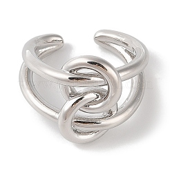 Латунь манжеты кольца&nbsp;RJEW-Q821-02P