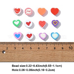 50шт бусины из полимерной глины ручной работы&nbsp;CLAY-YW0002-30