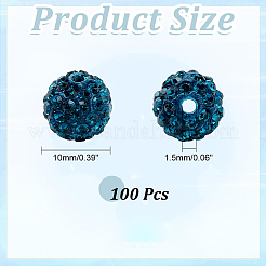 100 шт. Проложить бусины для дискотечного шара&nbsp;RB-PH0001-25E