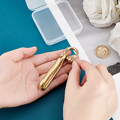 U-образные латунные застежки с крючками для ключей&nbsp;KK-PH0004-97B