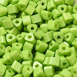 Запекание расписной стеклянной бусины&nbsp;SEED-H002-K-D302