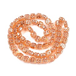 Стеклянные бусины с гальваническим покрытием &nbsp;EGLA-T021-06E