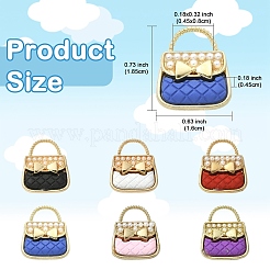 6шт 6 цвета сплава эмаль подвески&nbsp;ENAM-YW0008-15