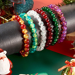 6шт стеклянные бусины для браслетов&nbsp;BJEW-TAC0028