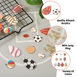 Наборы для изготовления ювелирных изделий с подвесками на спортивную тематику своими руками&nbsp;DIY-PJ0001-35