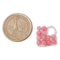 Подвески из натурального агата/окрашенного белого нефрита/зеленого авантюрина&nbsp;PALLOY-MZ00335