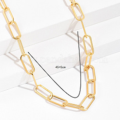 Стильные цепочки-скрепки из нержавеющей стали для повседневного ношения и вечеринок&nbsp;WC2906