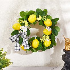 1шт гирлянда из искусственной лимонной трости из ткани и пенопласта&nbsp;DIY-PH0033-27