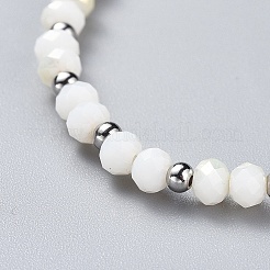 Стеклянные бусины растянуть браслеты&nbsp;BJEW-JB04410-01