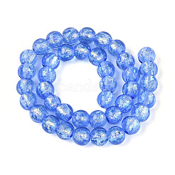 Нити из фольгированных бусин лэмпворк ручной работы&nbsp;FOIL-K003-06A-14