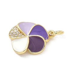 Латунные микро проложить кубического циркония подвески&nbsp;KK-S338-08G