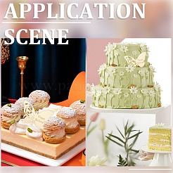 21 шт. тема дня рождения зеркальный эффект акриловый вставка для кекса на день рождения украшение карты&nbsp;AJEW-SP0001-73A