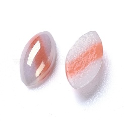 Непрозрачные стеклянные кабошоны&nbsp;GGLA-S038-03G-5x10