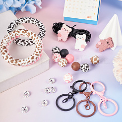 Набор для изготовления силиконового брелока «кольцо и медведь» своими руками&nbsp;DIY-TA0009-16