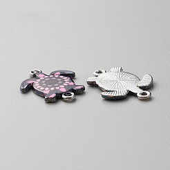 Подвески из сплава с эмалевым принтом ENAM-WH0065-15P-07